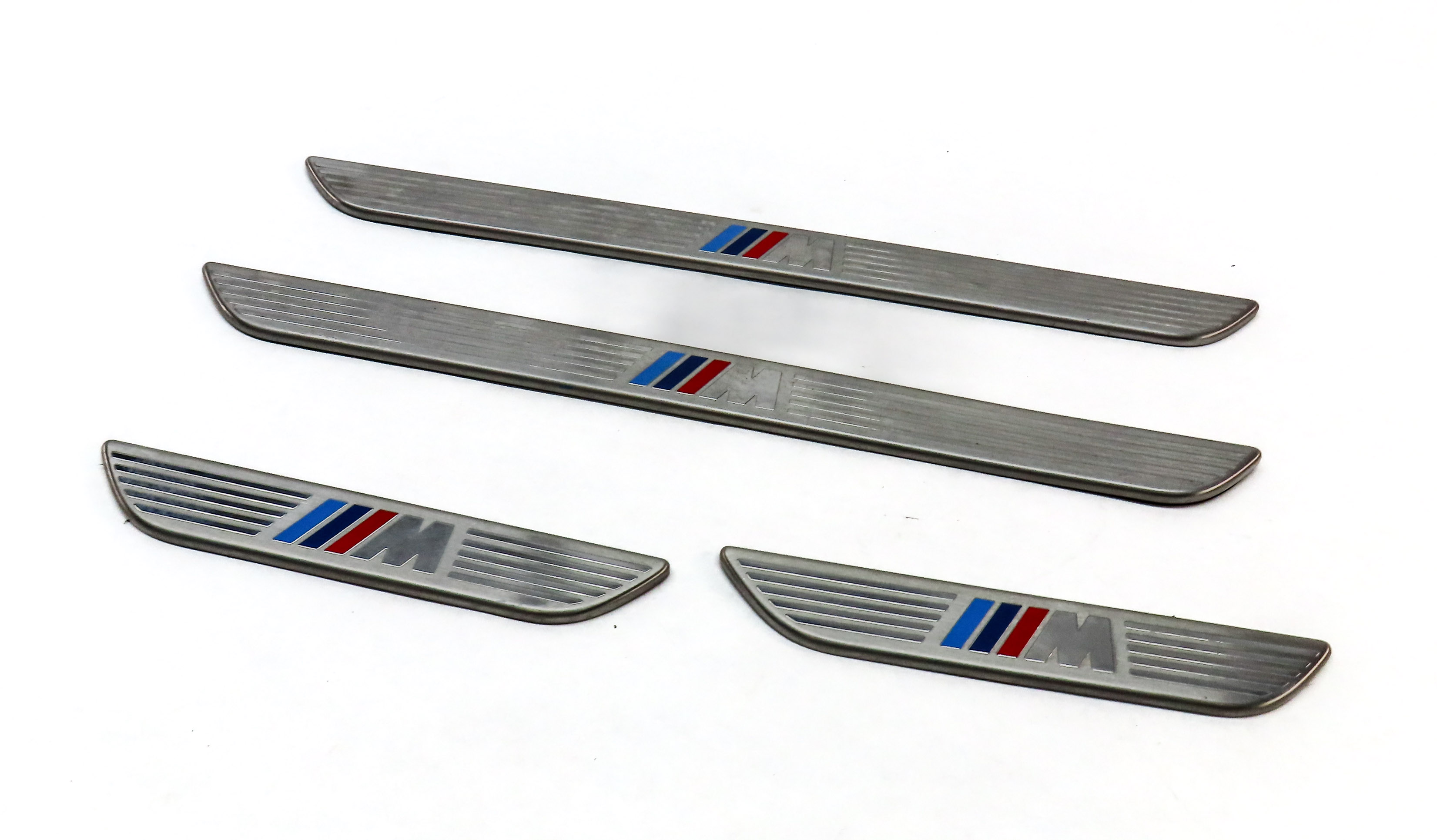2012 BMW X6 M X6M ///M (E71) FRONT & REAR DOOR SPORT SILL SCUFF PLATE SET/4 — exact item pictured